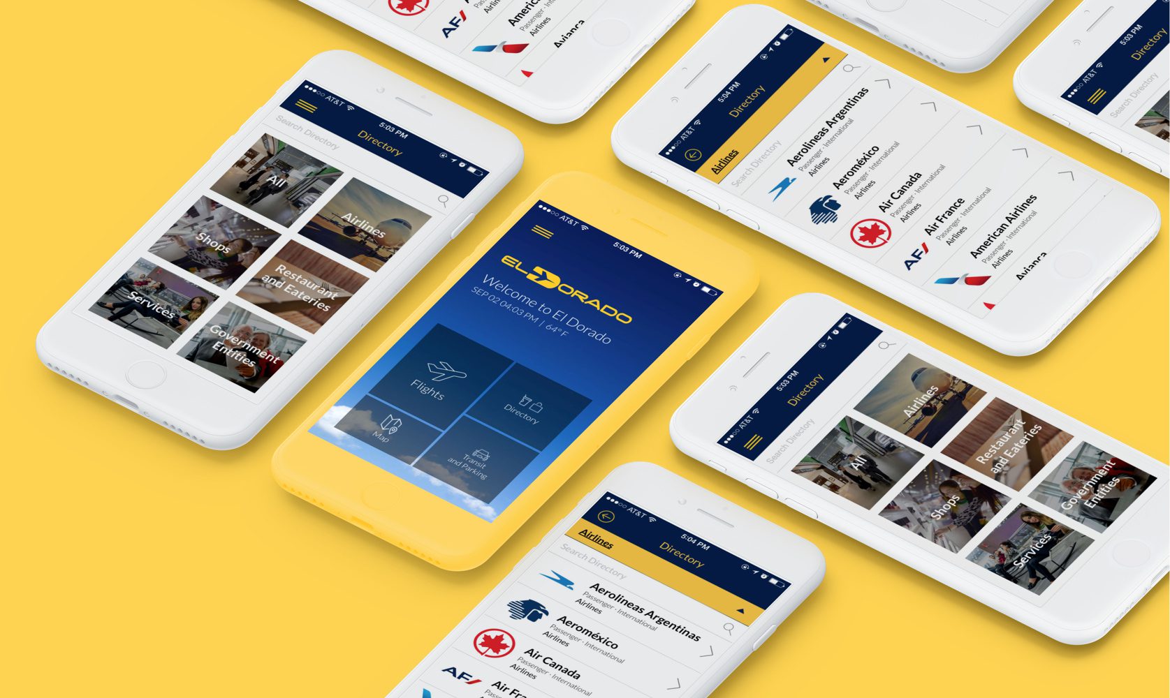 The official airline app of the El Eorado Airport in BogotĂĄ, Colombia